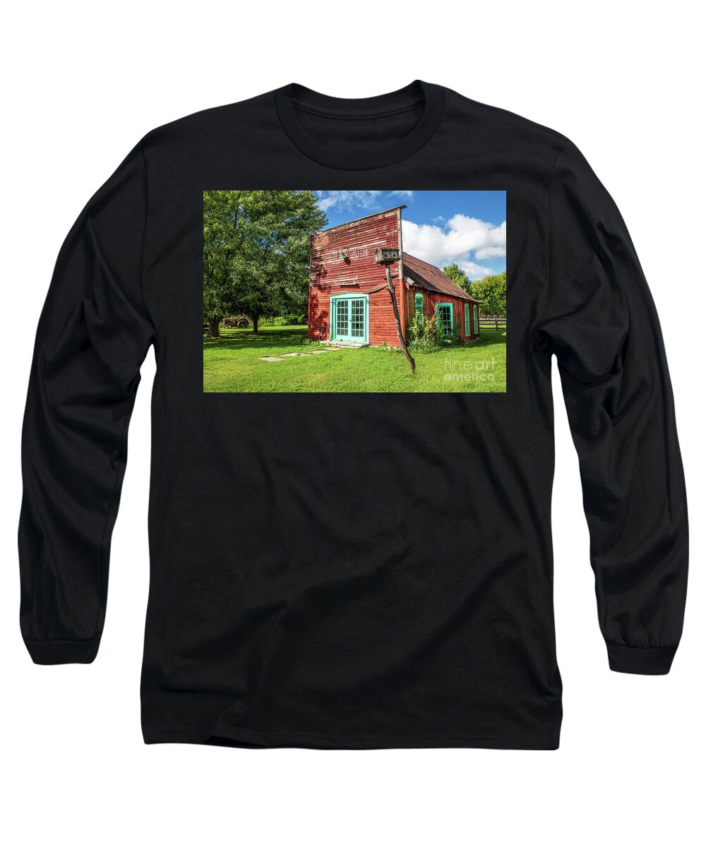 Blacksmith Long Sleeve T-Shirt featuring the photograph Grandpa Weber's Blacksmith Shop by Lynn Sprowl