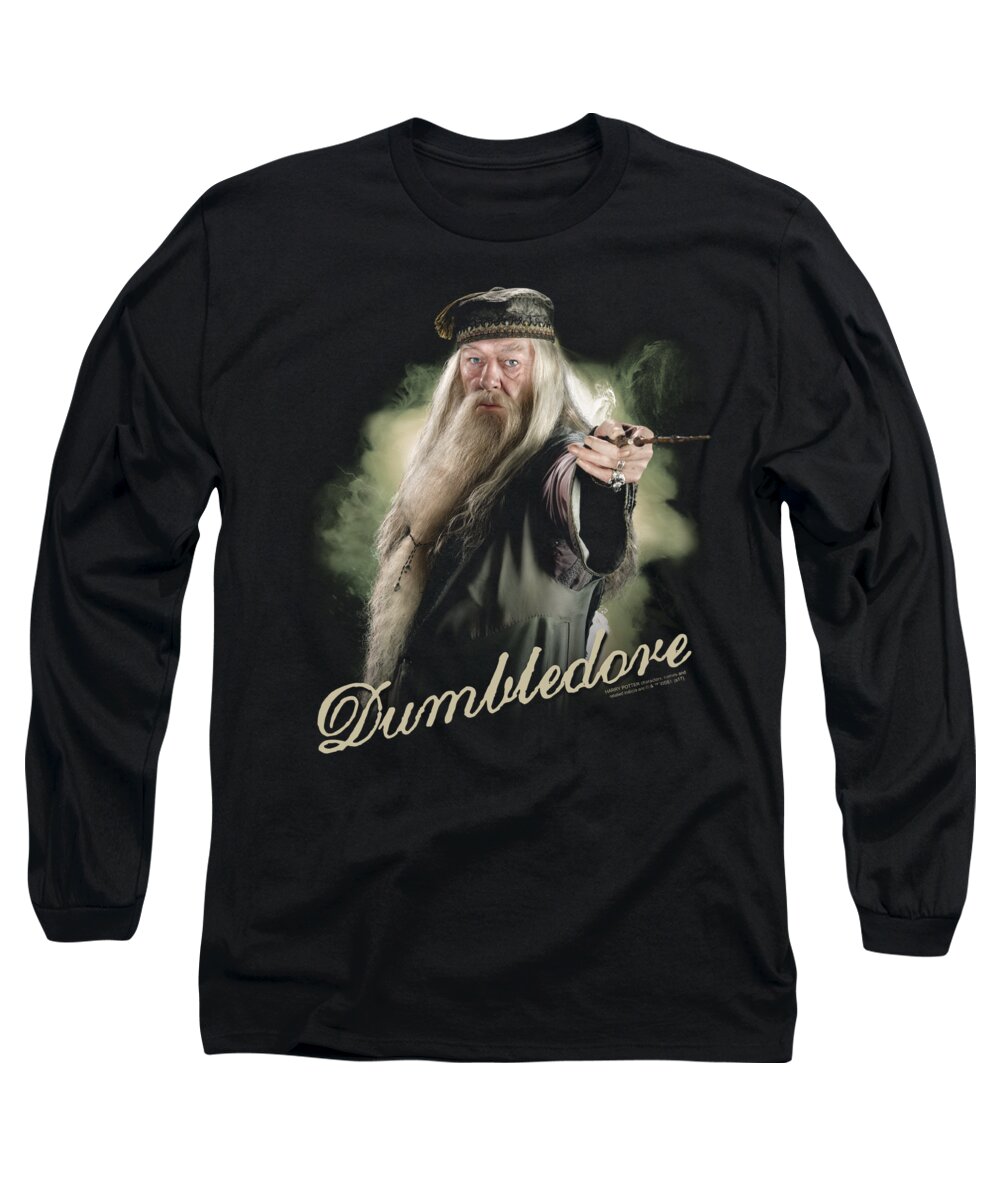  Long Sleeve T-Shirt featuring the digital art Harry Potter - Dumbledore Wand by Brand A