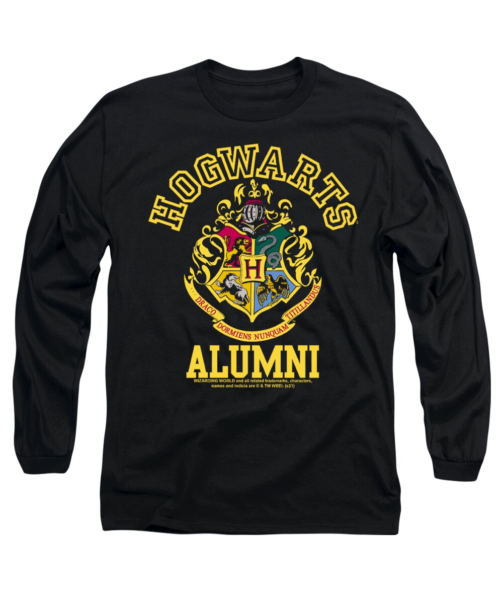  Long Sleeve T-Shirt featuring the digital art Harry Potter - Hogwarts Alumni by Brand A