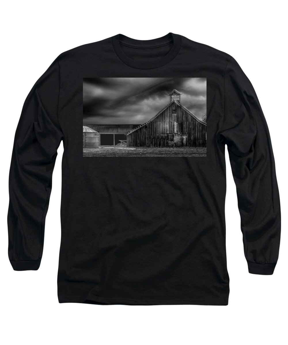 Barn Long Sleeve T-Shirt featuring the photograph Historic Barn by Laura Terriere