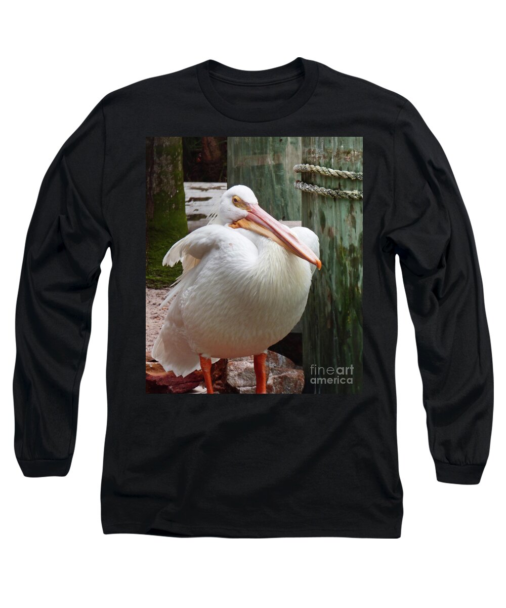 Bird Long Sleeve T-Shirt featuring the photograph I Should Have Stopped at Seconds 300 by Sharon Williams Eng