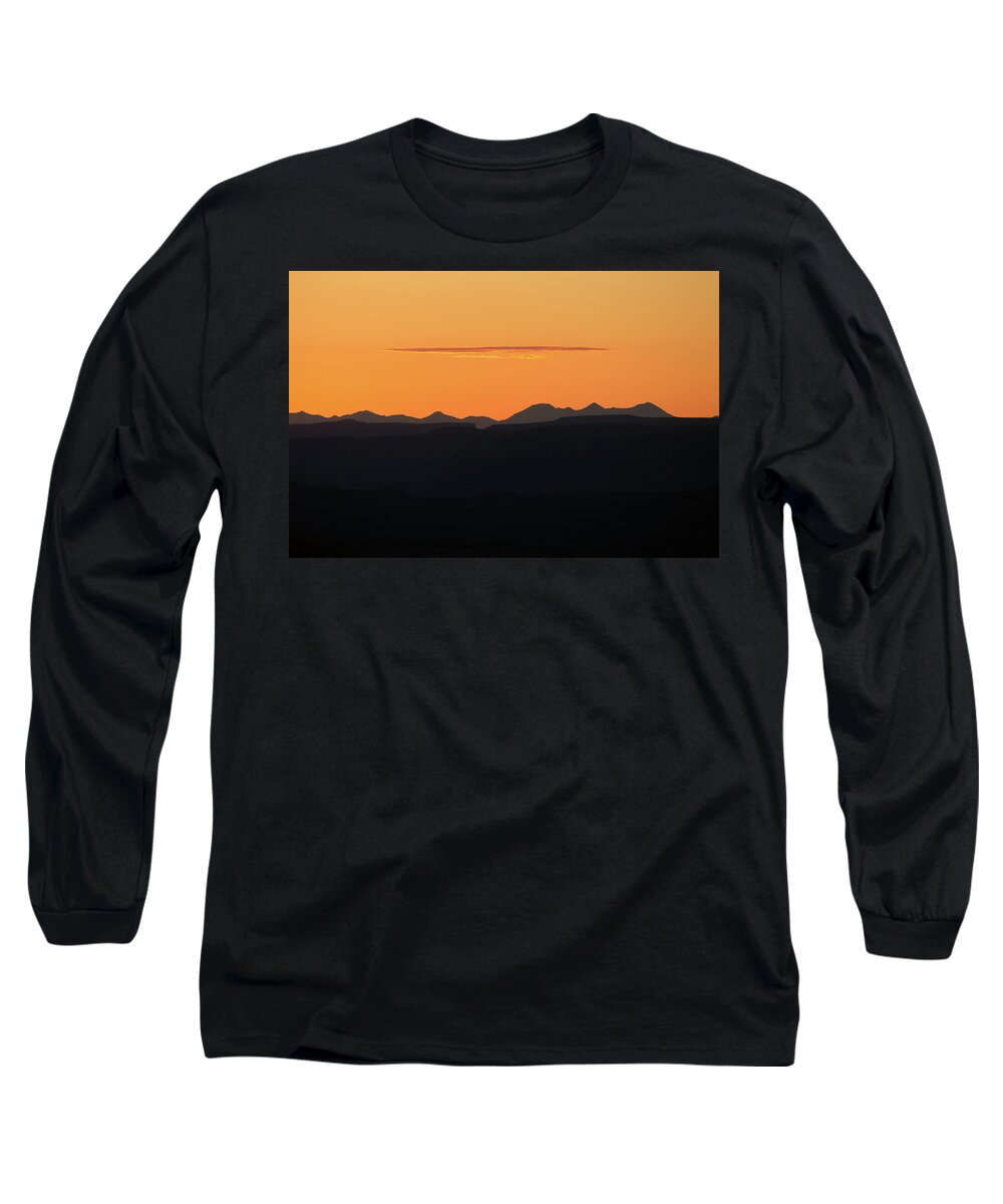 Utah Long Sleeve T-Shirt featuring the photograph La Sal Sunrise by Jonathan Thompson