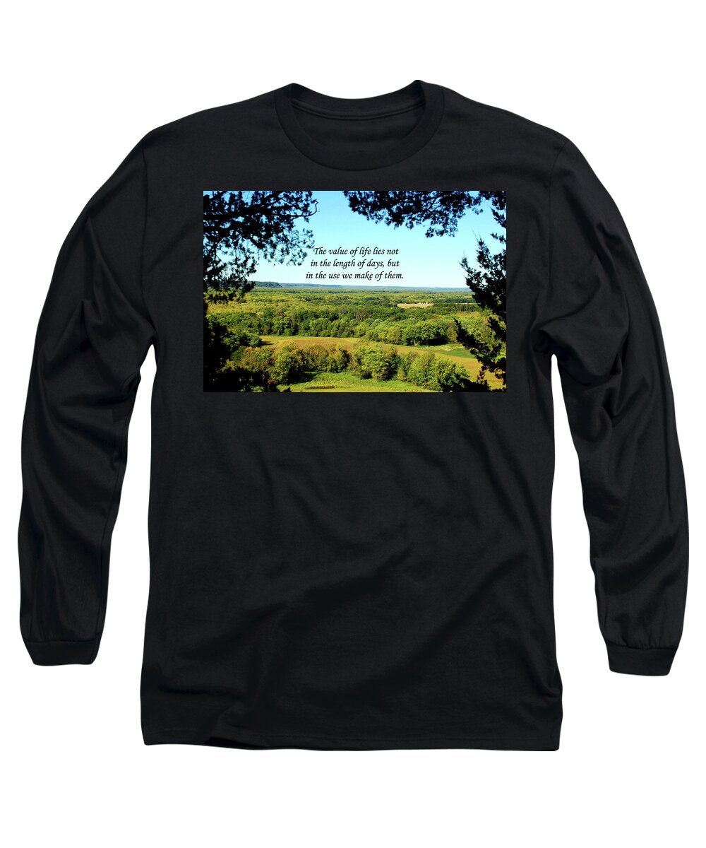 Life Long Sleeve T-Shirt featuring the photograph Landscape of Iowa, Inspiration by Sandra J's