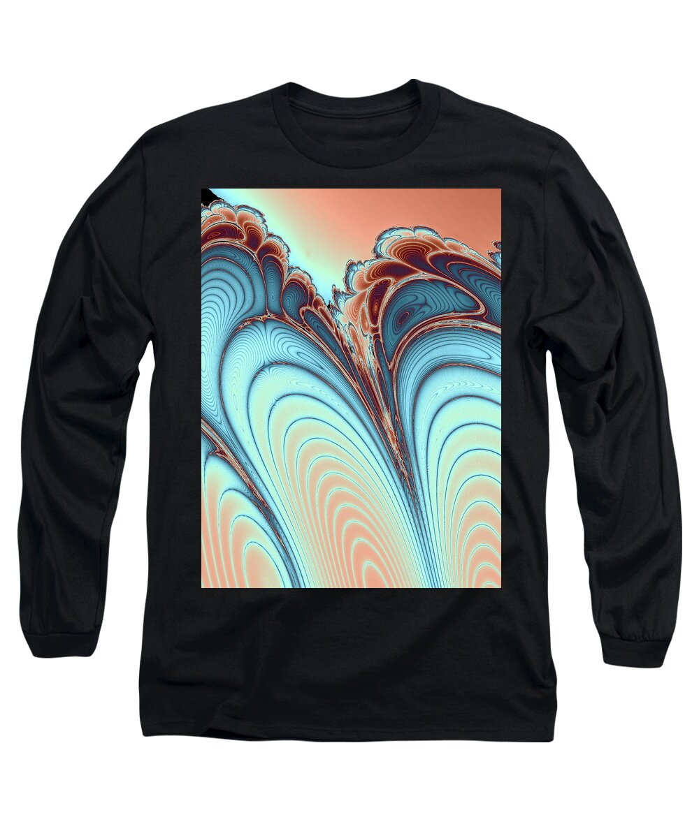 Scales Long Sleeve T-Shirt featuring the digital art Layers II by Bernie Sirelson