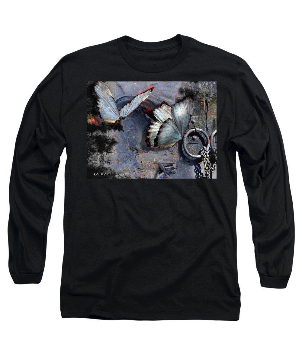 Butterflies Long Sleeve T-Shirt featuring the photograph Locked Out by Robert Michaels