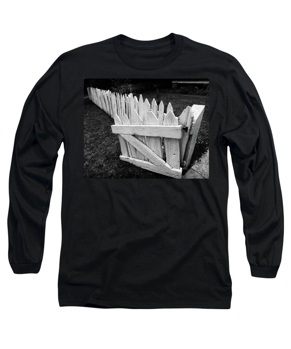 Fence Long Sleeve T-Shirt featuring the photograph Pickett Fence by Jim Mathis