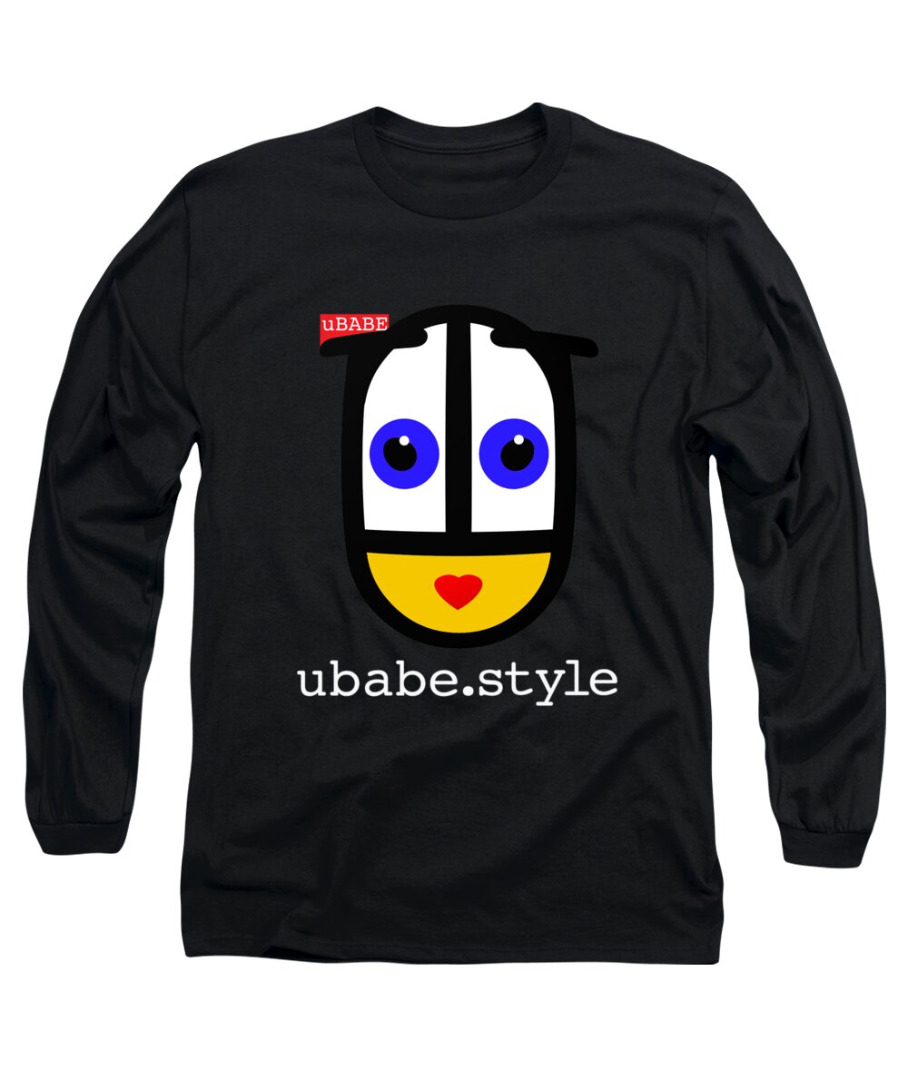 Ubabe Queen Long Sleeve T-Shirt featuring the digital art Queen of Style by Ubabe Style