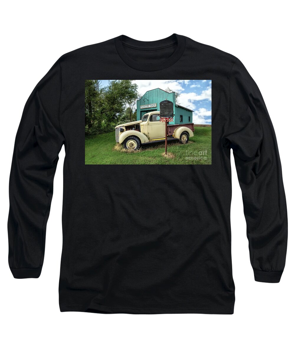 Radiator Long Sleeve T-Shirt featuring the photograph Radiator Shop by Lynn Sprowl