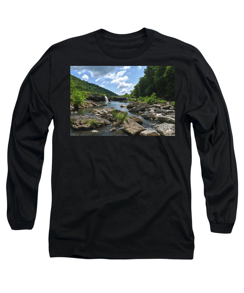 Waterfalls Long Sleeve T-Shirt featuring the photograph Rock Island State Park 7 by Phil Perkins