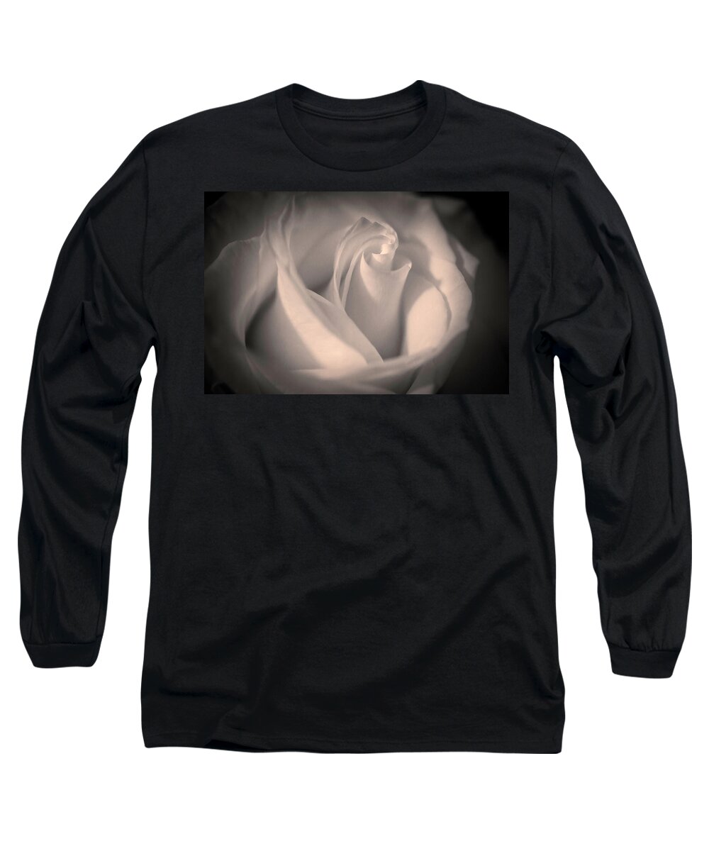 Photograph Long Sleeve T-Shirt featuring the photograph Silky Pastel Rose by Pheasant Run Gallery