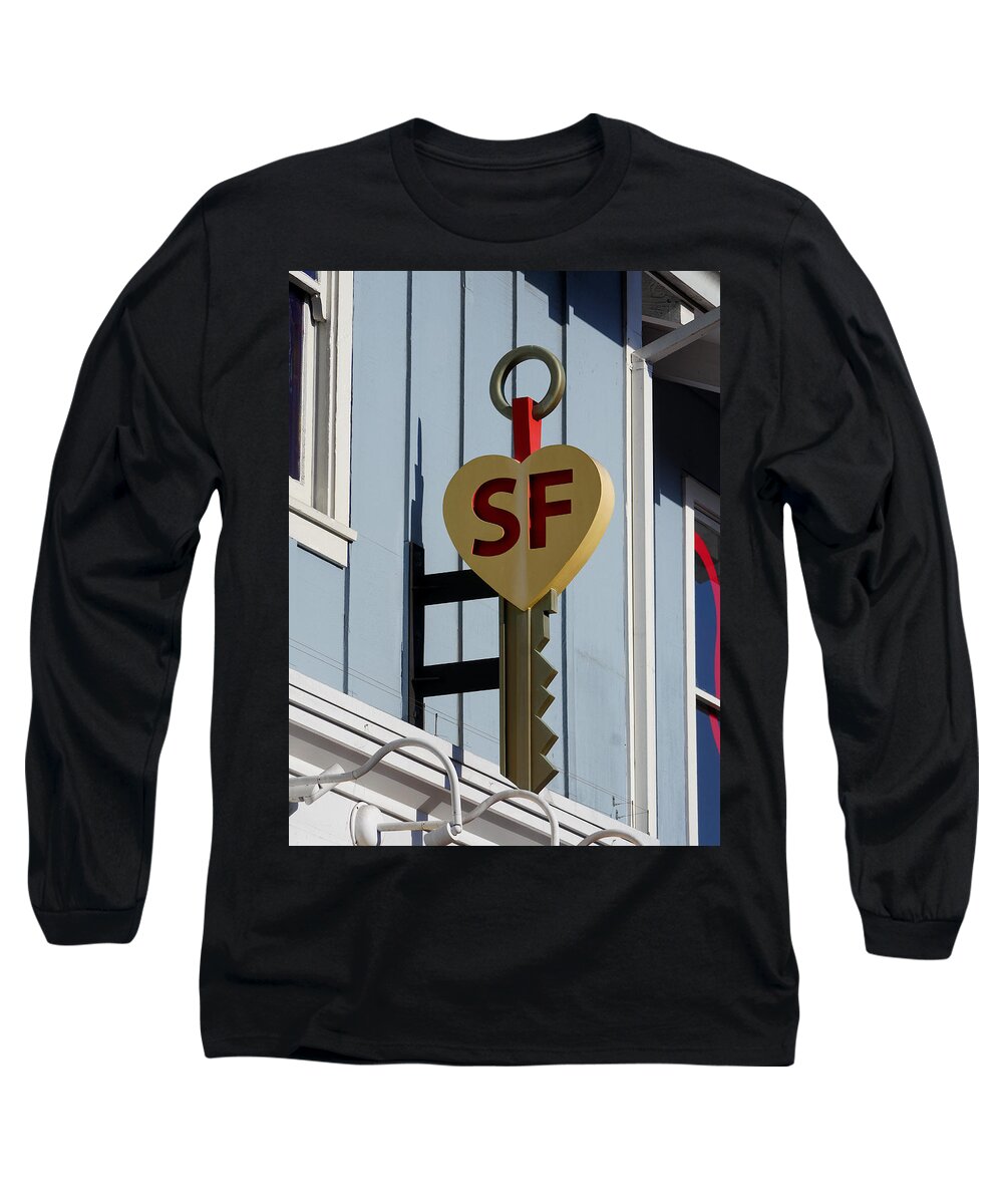 Richard Reeve Long Sleeve T-Shirt featuring the photograph The Key to San Francisco by Richard Reeve