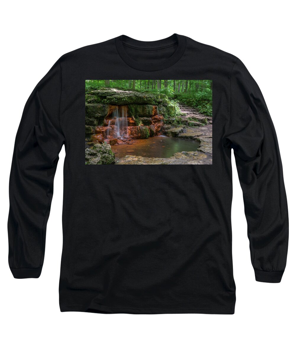 Yellow Springs Long Sleeve T-Shirt featuring the photograph The Yellow Spring by Arthur Oleary