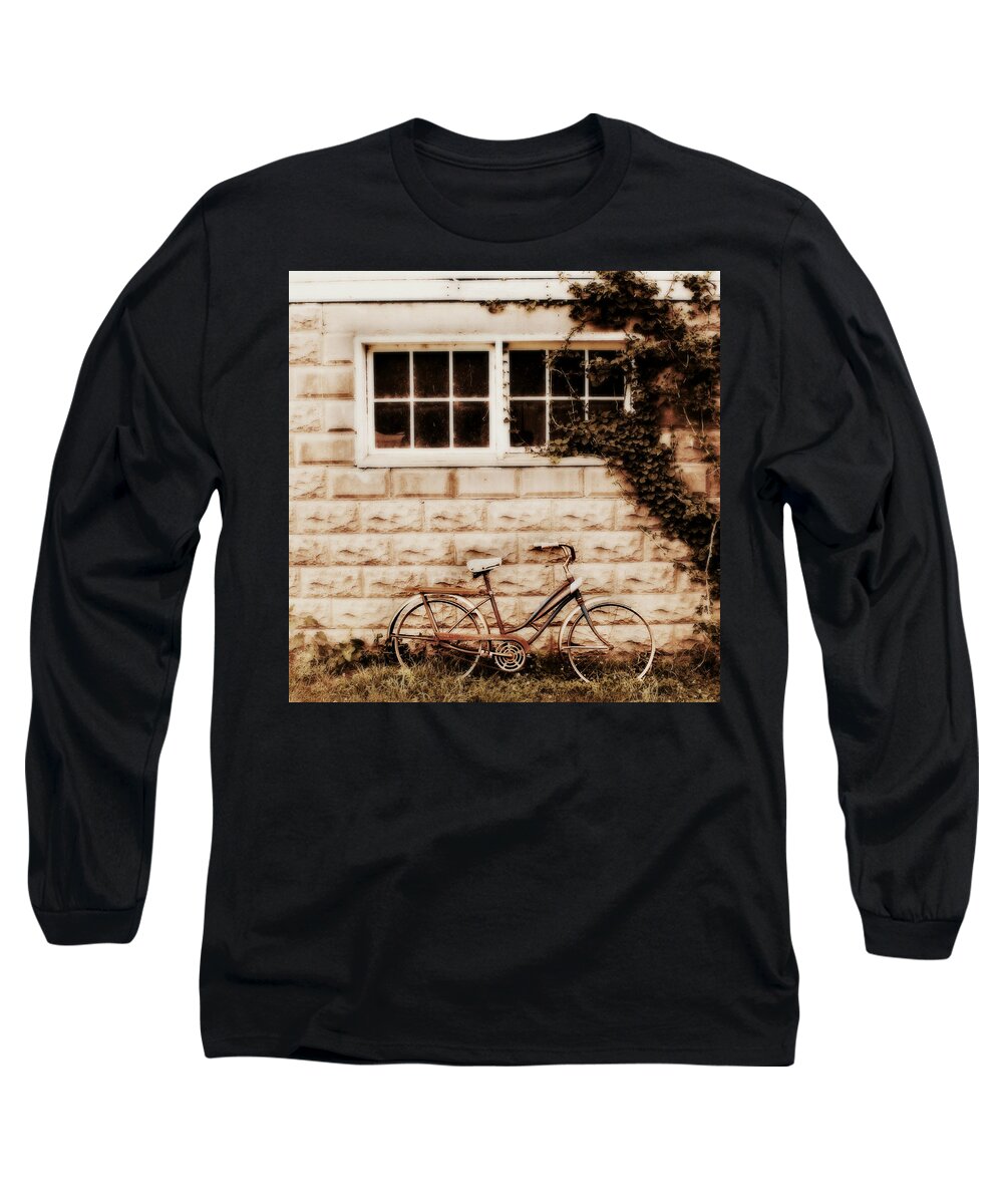 Antique Bicycle Long Sleeve T-Shirt featuring the photograph Vintage Bicycle by Julie Hamilton