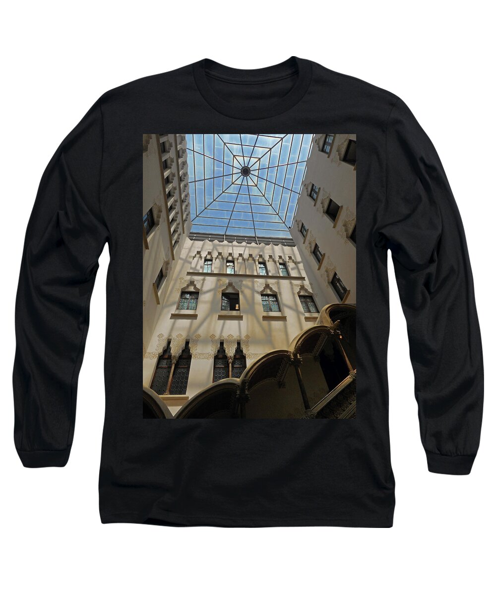  Spain Long Sleeve T-Shirt featuring the photograph Windowed Dome 5 by Ron Kandt