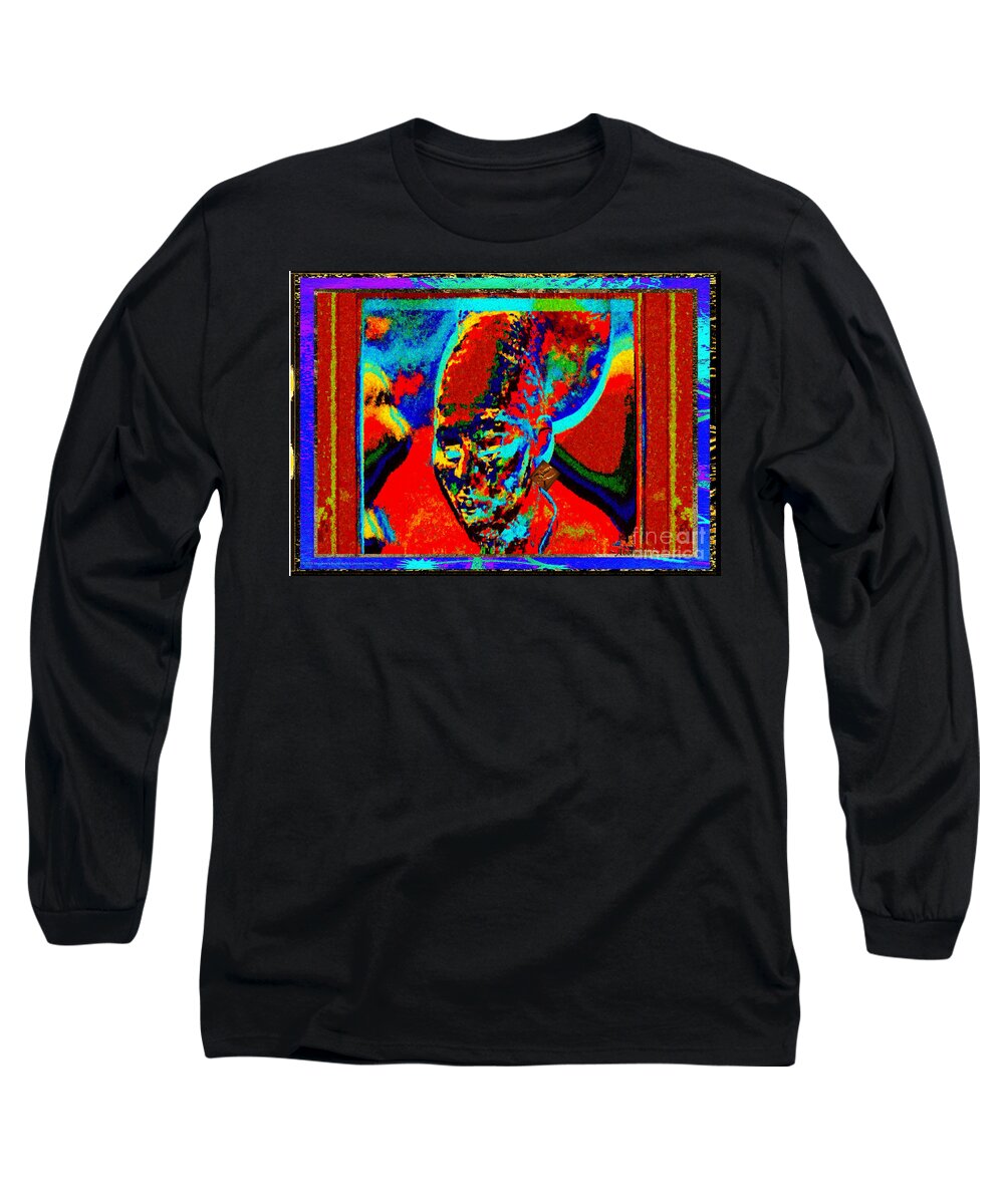 Harlem Renaissance Long Sleeve T-Shirt featuring the painting Woman Whose Dreams Kept Hope Alive by Aberjhani