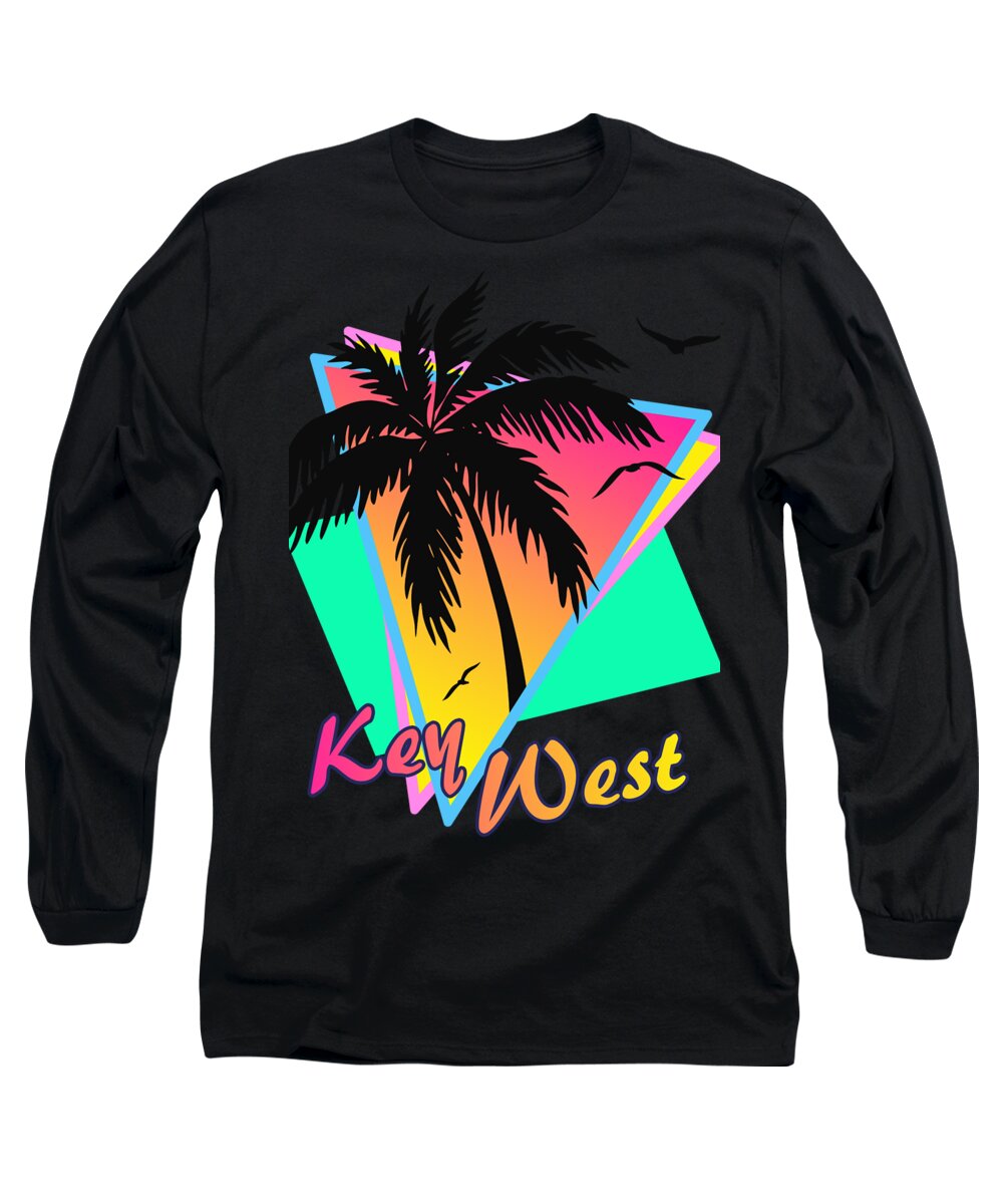 Classic Long Sleeve T-Shirt featuring the digital art Key West by Filip Schpindel