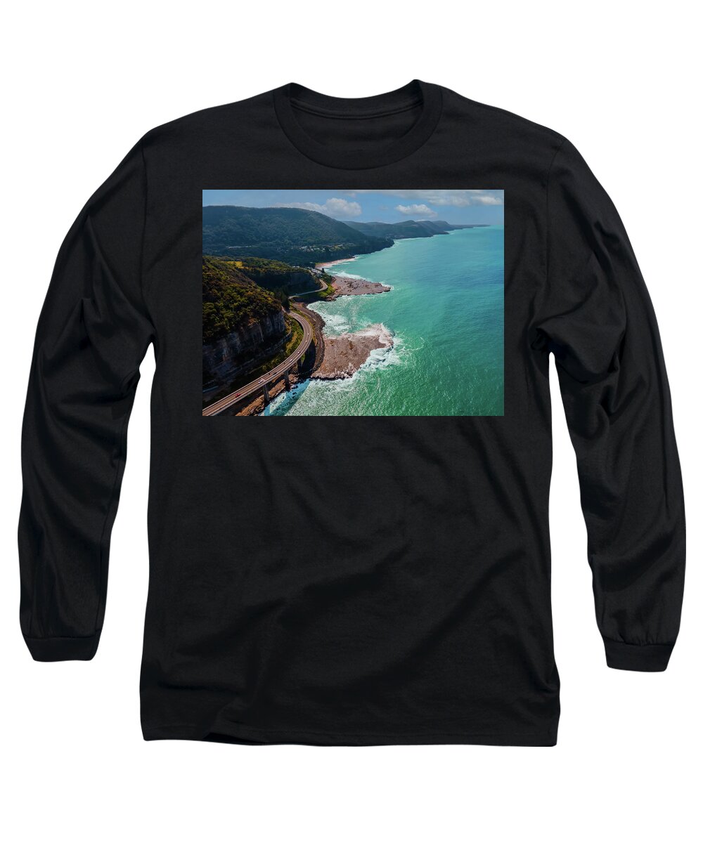 Bridge Long Sleeve T-Shirt featuring the photograph Sea Cliff Bridge No 6 by Andre Petrov