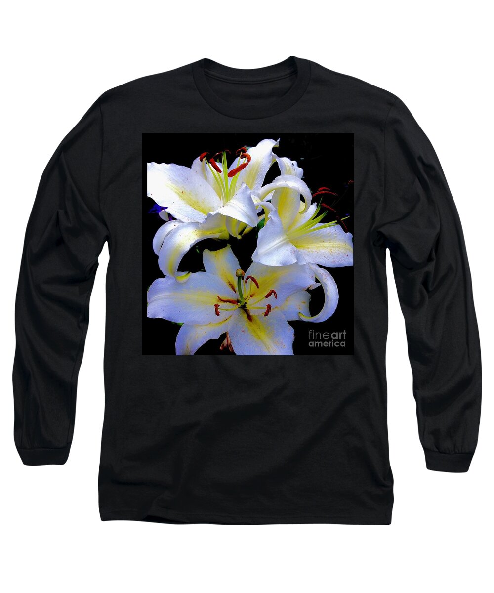 Daylily Long Sleeve T-Shirt featuring the digital art Daylily #2 by Tammy Keyes