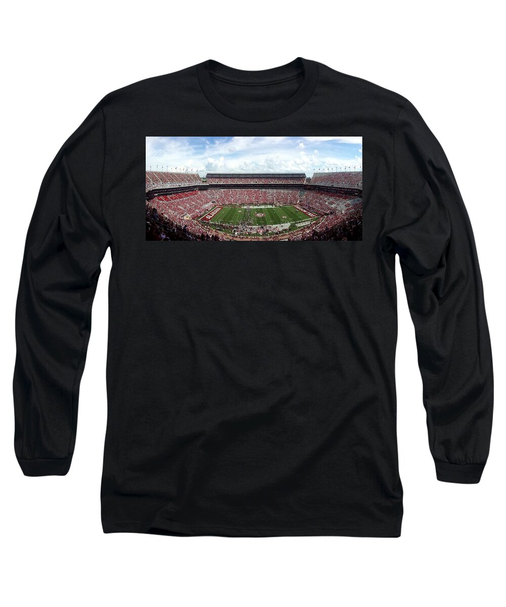 Gameday Long Sleeve T-Shirt featuring the photograph Panorama Bryant-Denny Stadium #4 by Kenny Glover