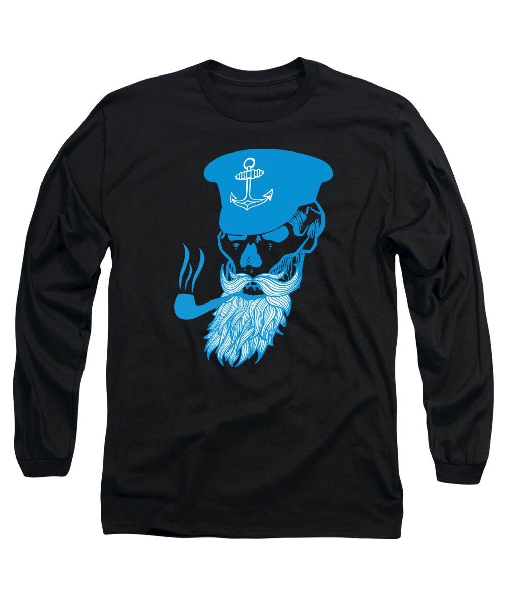 Sailing Long Sleeve T-Shirt featuring the digital art Sailing Sail Boat Sailor #4 by Mercoat UG Haftungsbeschraenkt