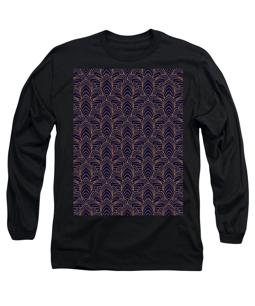 Meditation Long Sleeve T-Shirt featuring the digital art Yoga Pattern Yoga Namaste Health Meditation Yogi #46 by Mister Tee