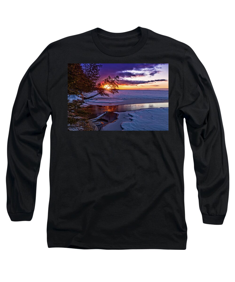 Sunrise Long Sleeve T-Shirt featuring the photograph 5 Degree Sunrise by Joe Holley