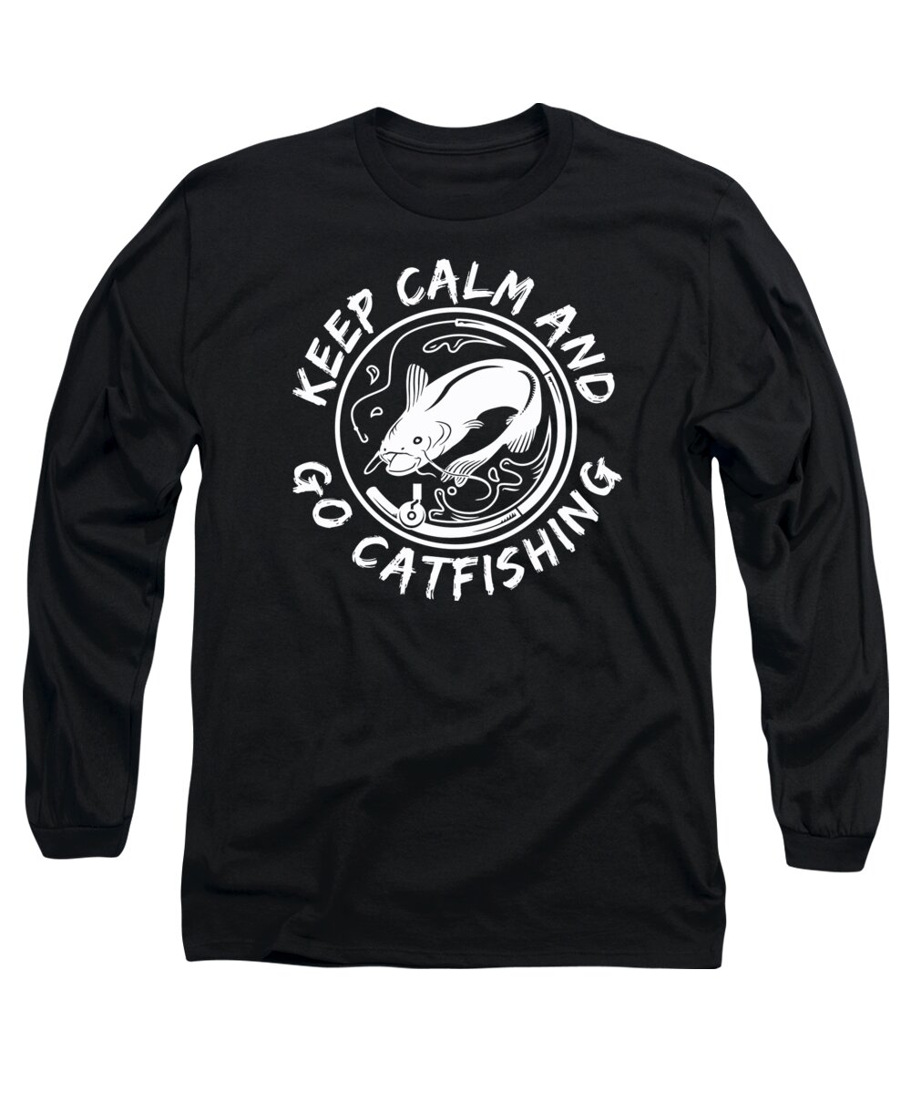 Freshwater Catfish Fishing #5 Long Sleeve T-Shirt by Mercoat UG  Haftungsbeschraenkt - Fine Art America