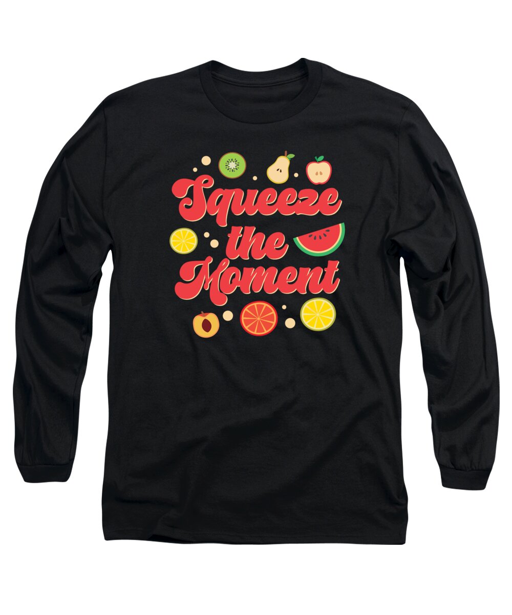 Winter Long Sleeve T-Shirt featuring the digital art Fruity Christmas Holiday Healthy Winter Season #7 by Toms Tee Store