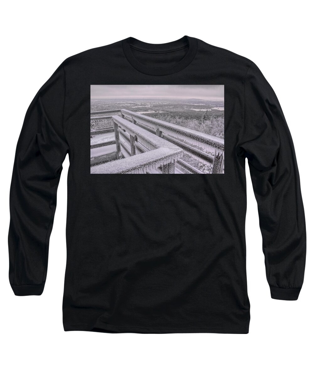 Winter Long Sleeve T-Shirt featuring the photograph A Frozen View by Dale Kauzlaric
