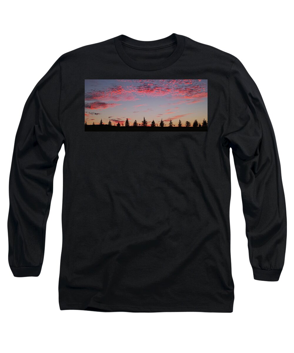 Landscape Long Sleeve T-Shirt featuring the photograph About vacuum and creation by Karine GADRE