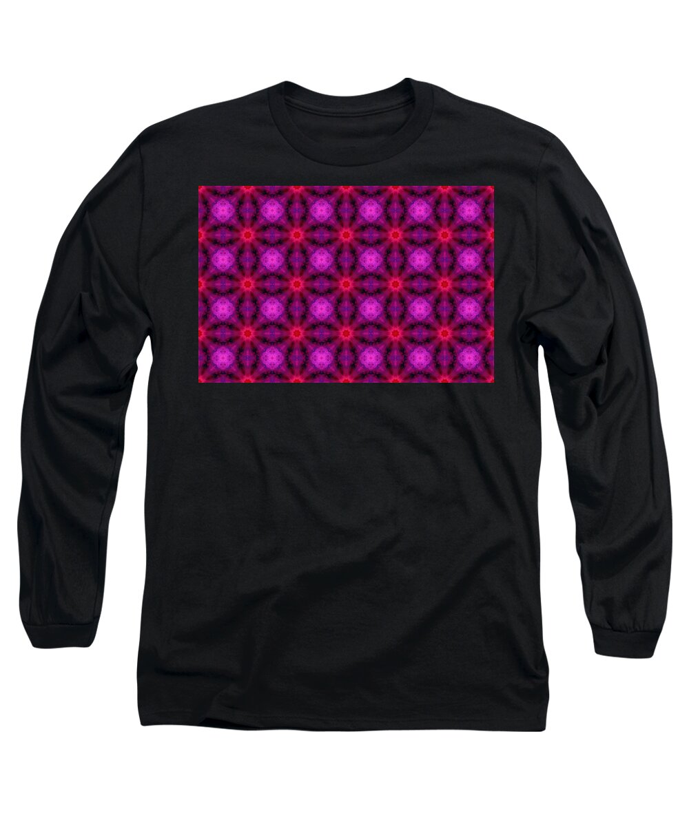 Abstract Art Long Sleeve T-Shirt featuring the photograph Abstract Art Geometric Connection by Caterina Christakos