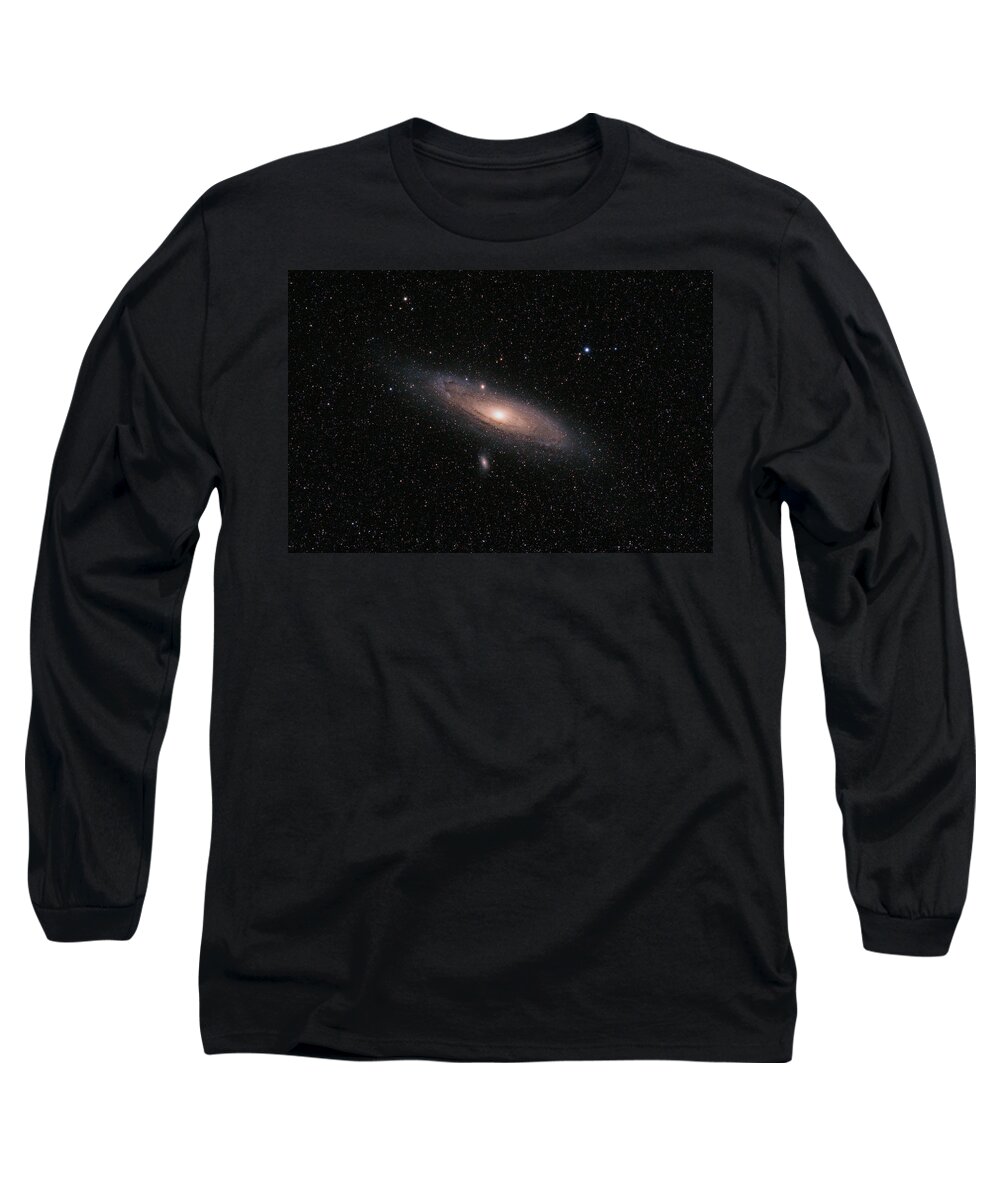 Night Long Sleeve T-Shirt featuring the photograph Andromeda Galaxy by Grant Twiss