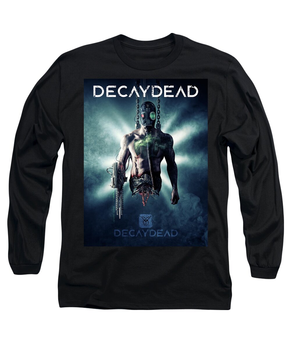 Argus Dorian Long Sleeve T-Shirt featuring the digital art The Decaydead Assassin by Argus Dorian