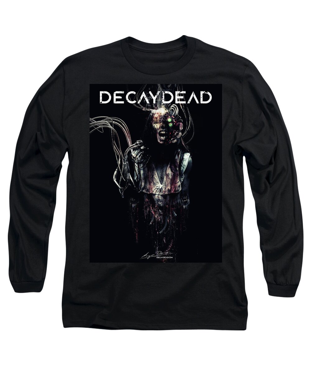 Decaydead Long Sleeve T-Shirt featuring the digital art Silent Screams by Argus Dorian