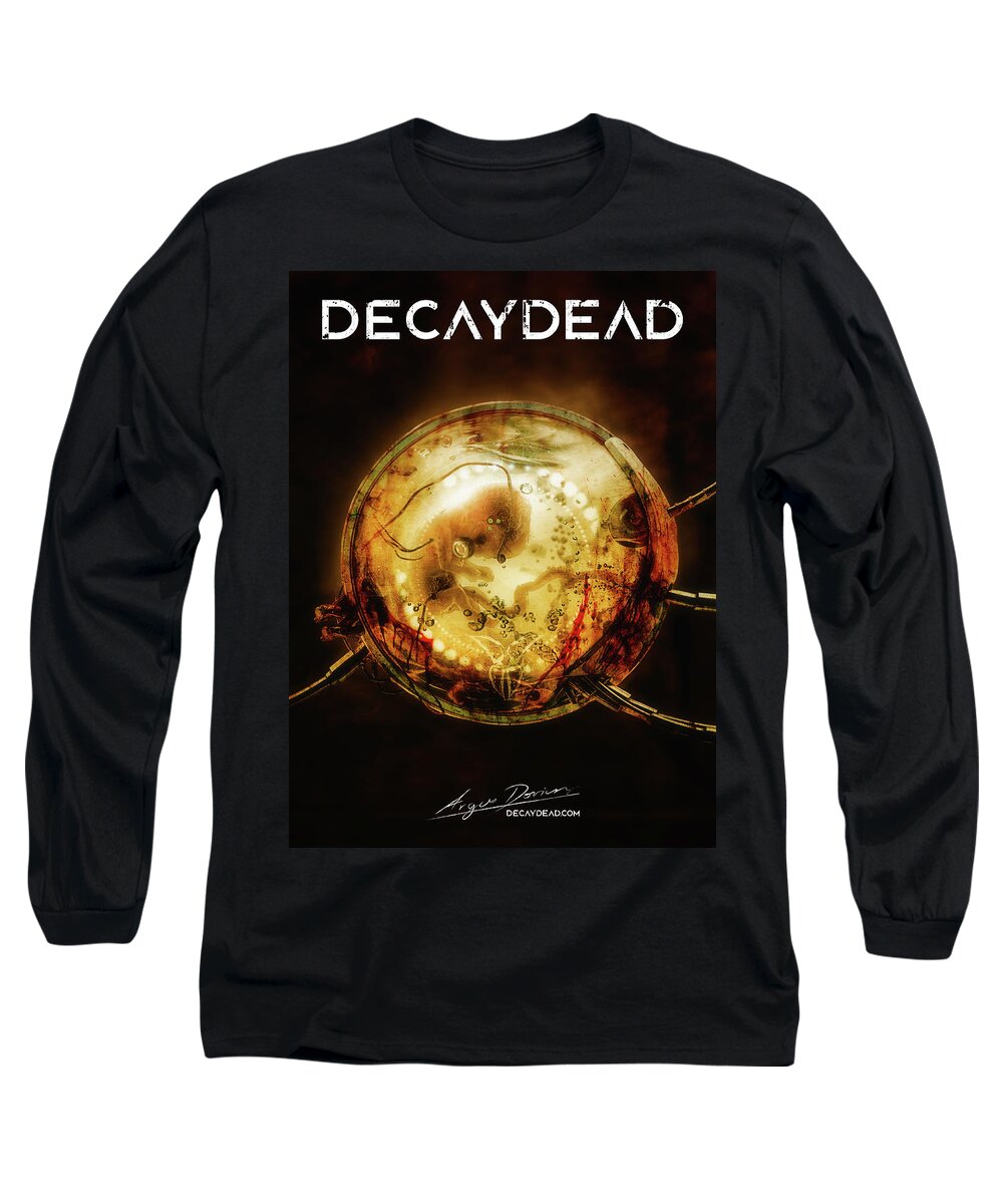 Decaydead Long Sleeve T-Shirt featuring the digital art Embryodead by Argus Dorian