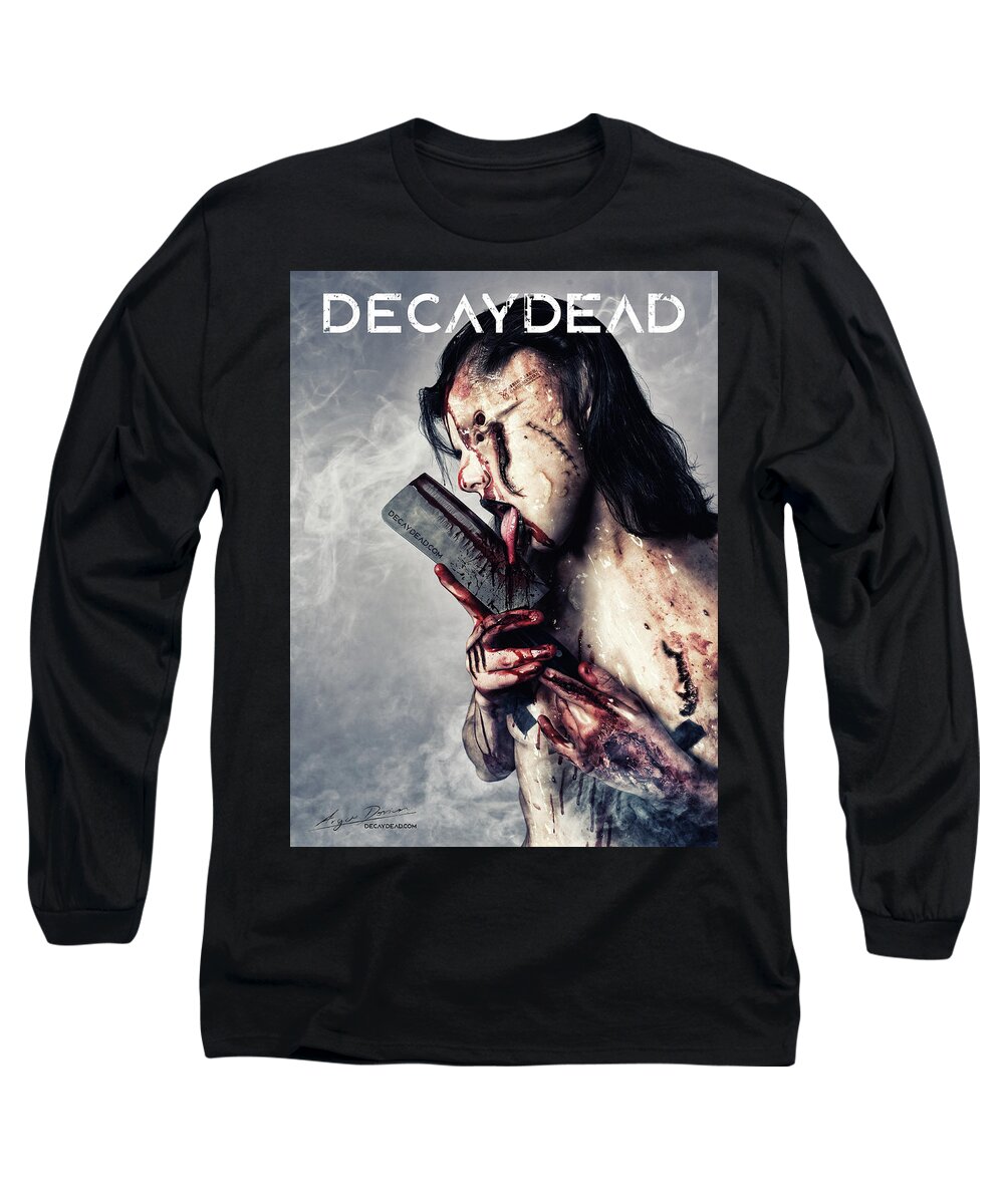 Argus Dorian Long Sleeve T-Shirt featuring the digital art The Insanity of the Decaydead Hunters by Argus Dorian