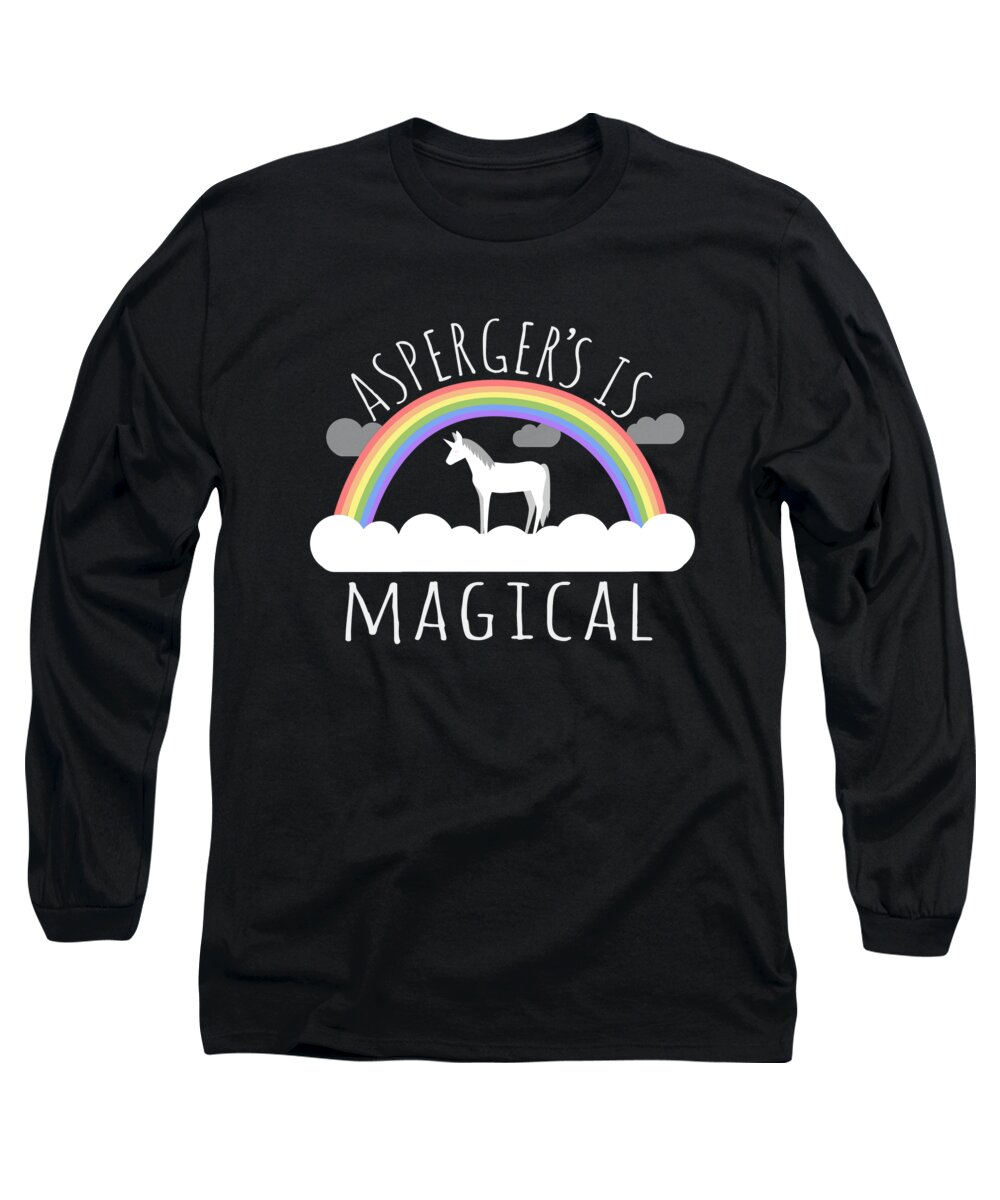 Funny Long Sleeve T-Shirt featuring the digital art Aspergers Is Magical by Flippin Sweet Gear