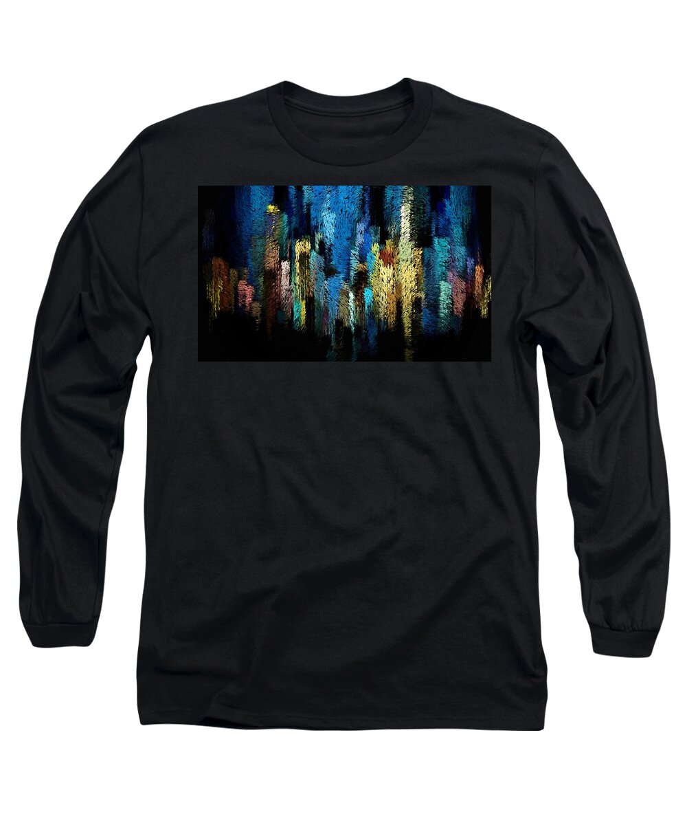 Atlantis Long Sleeve T-Shirt featuring the digital art Atlantis by David Manlove