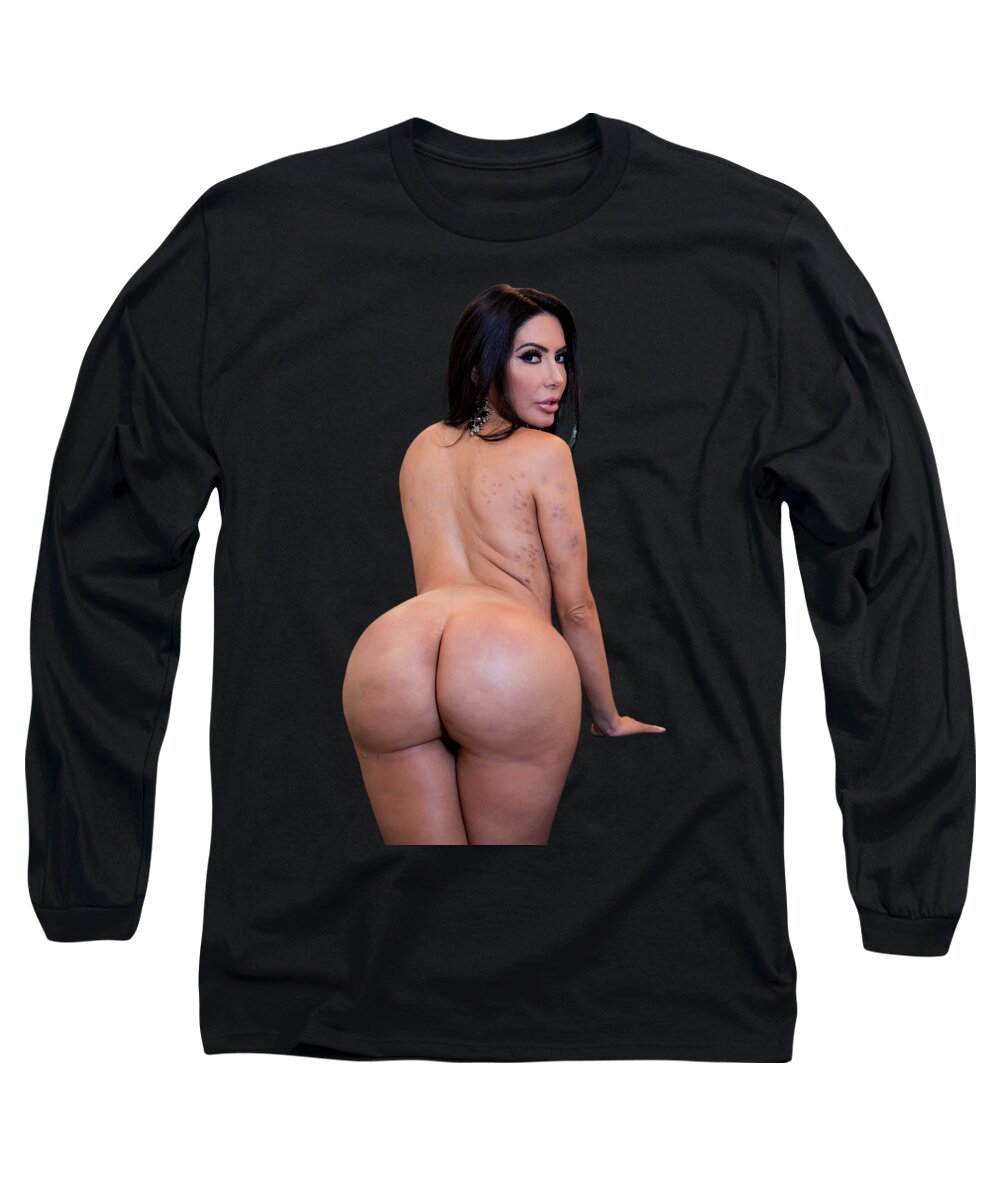 Big Booty Sexy Milf Lela Star Ass Pawg Hot Lady Long Sleeve T-Shirt by Naughty Mind pic