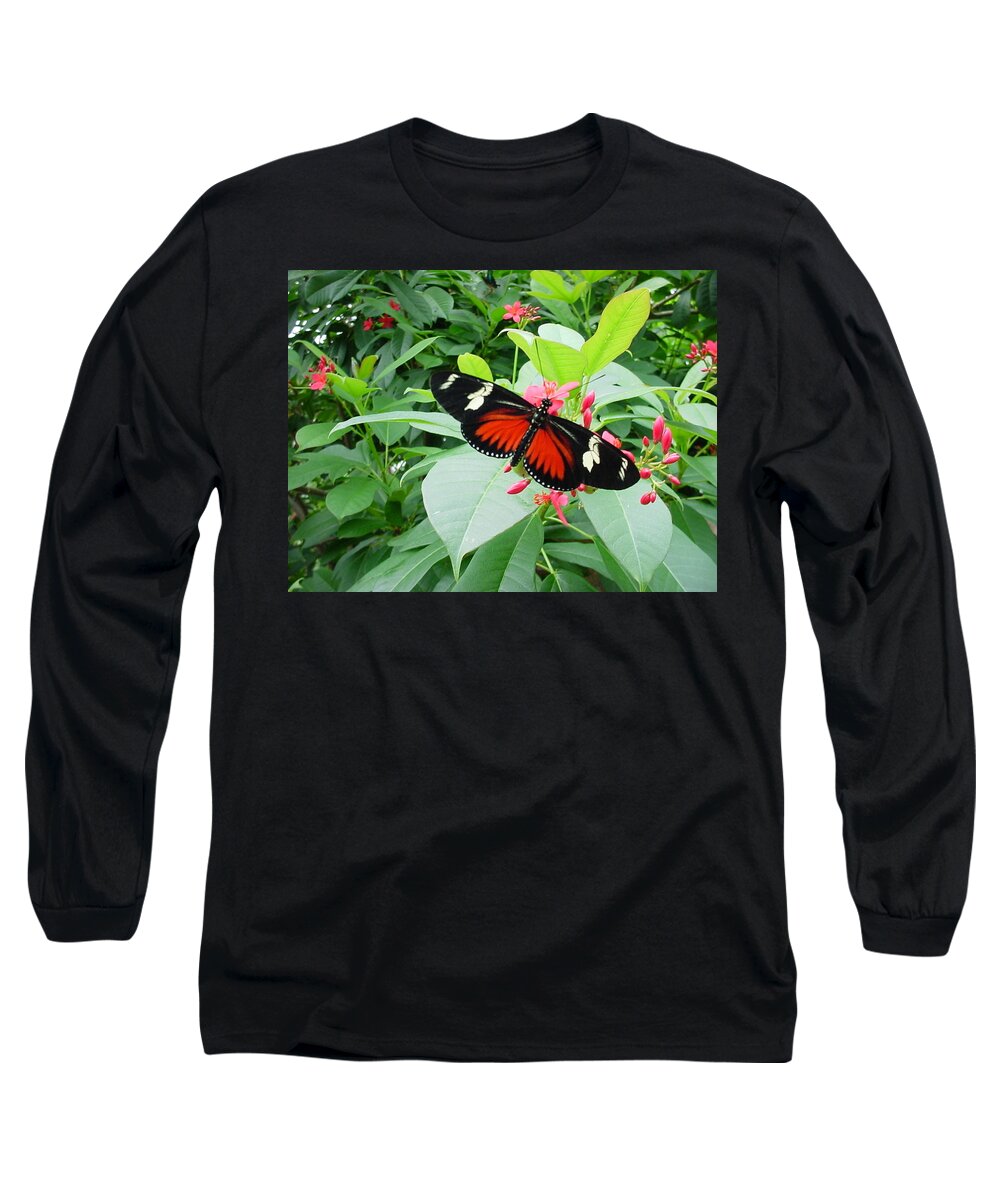 Butterflies Long Sleeve T-Shirt featuring the photograph Butterfly At Rest by Pour Your heART Out Artworks