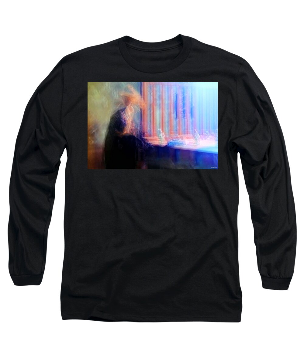 Casual Long Sleeve T-Shirt featuring the digital art Casual Recoil by Jeff Klena