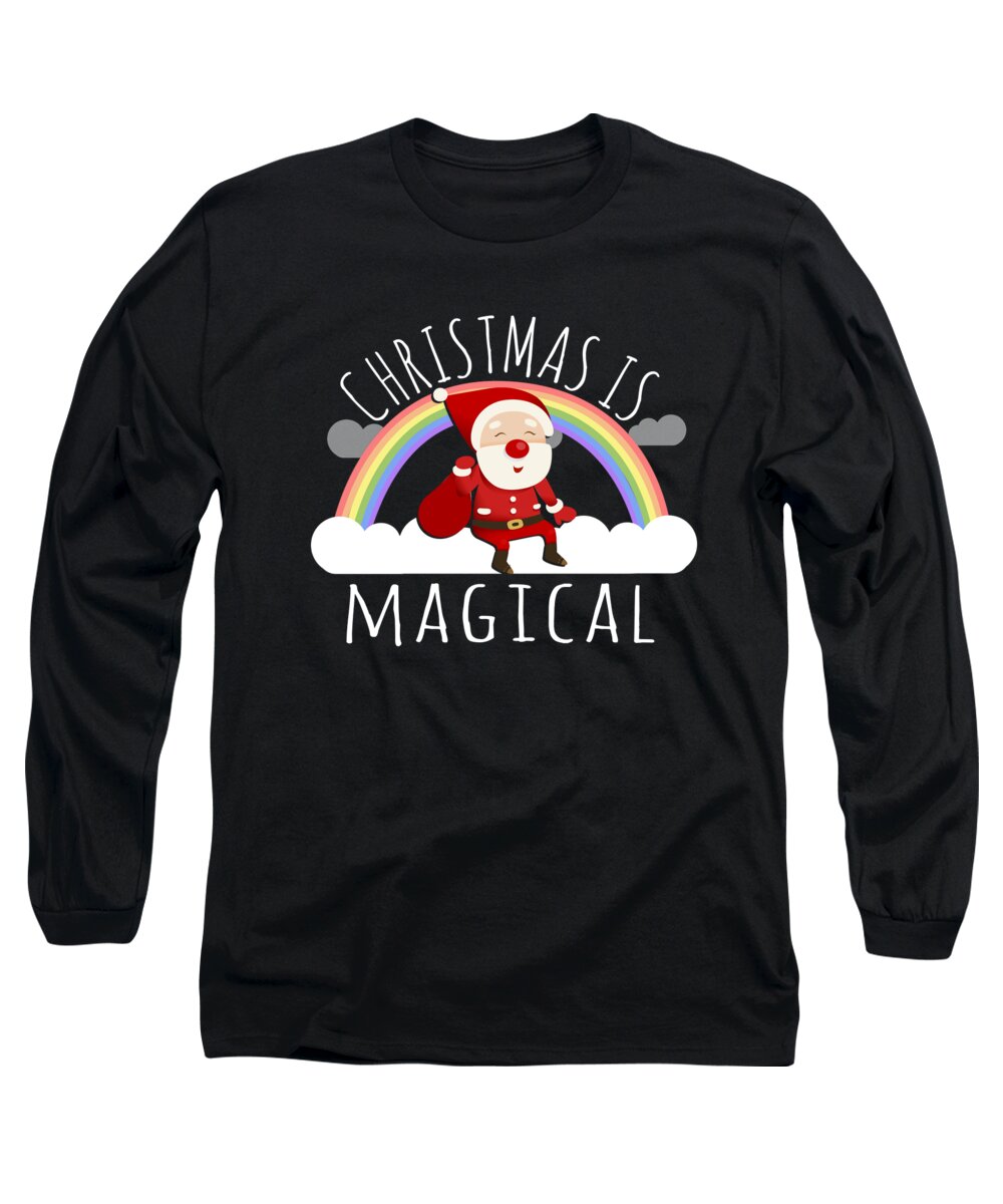 Christmas 2023 Long Sleeve T-Shirt featuring the digital art Christmas Is Magical by Flippin Sweet Gear