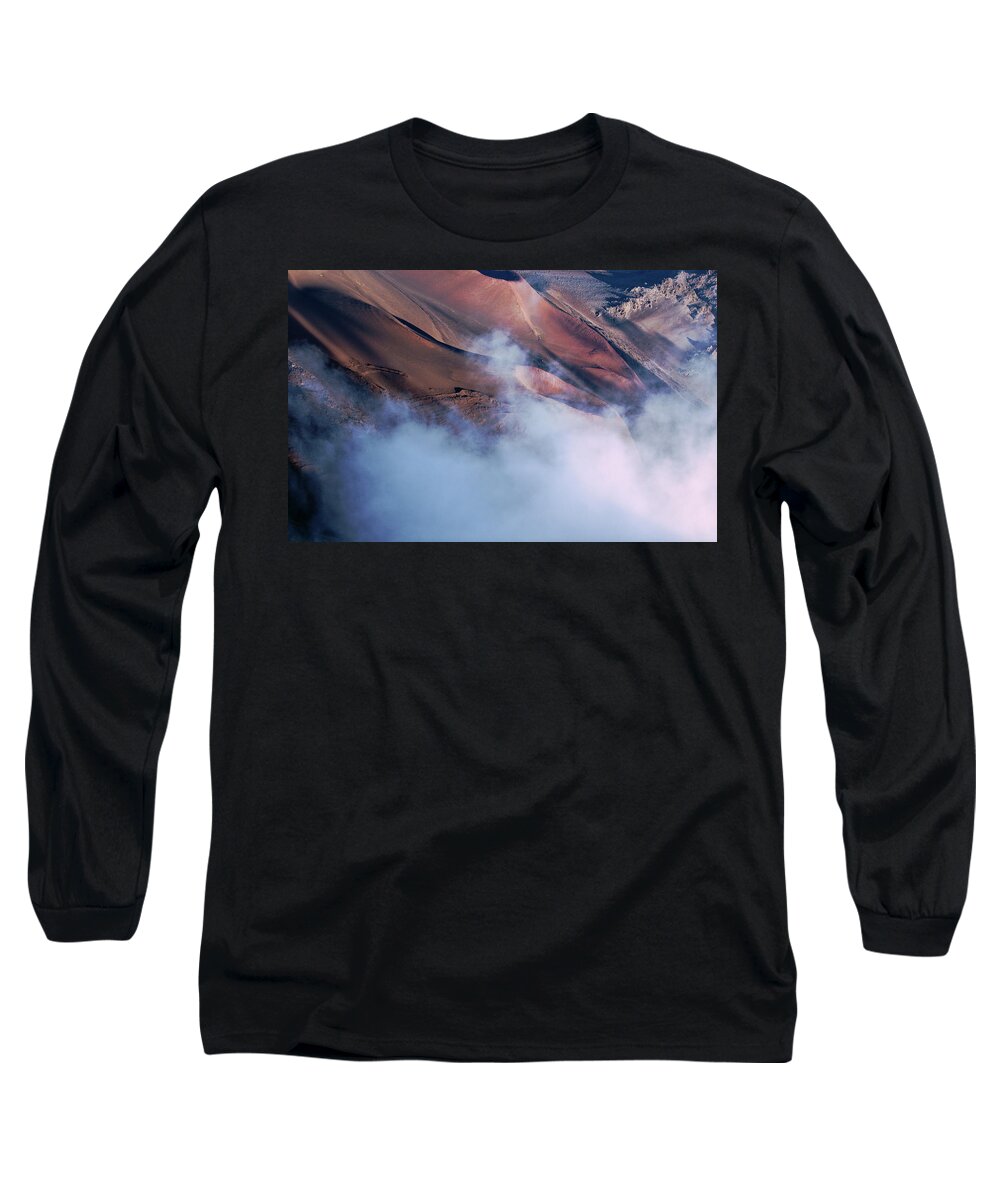 Haleakala National Park Long Sleeve T-Shirt featuring the photograph Clouds over Haleakala National Park by Alina Oswald