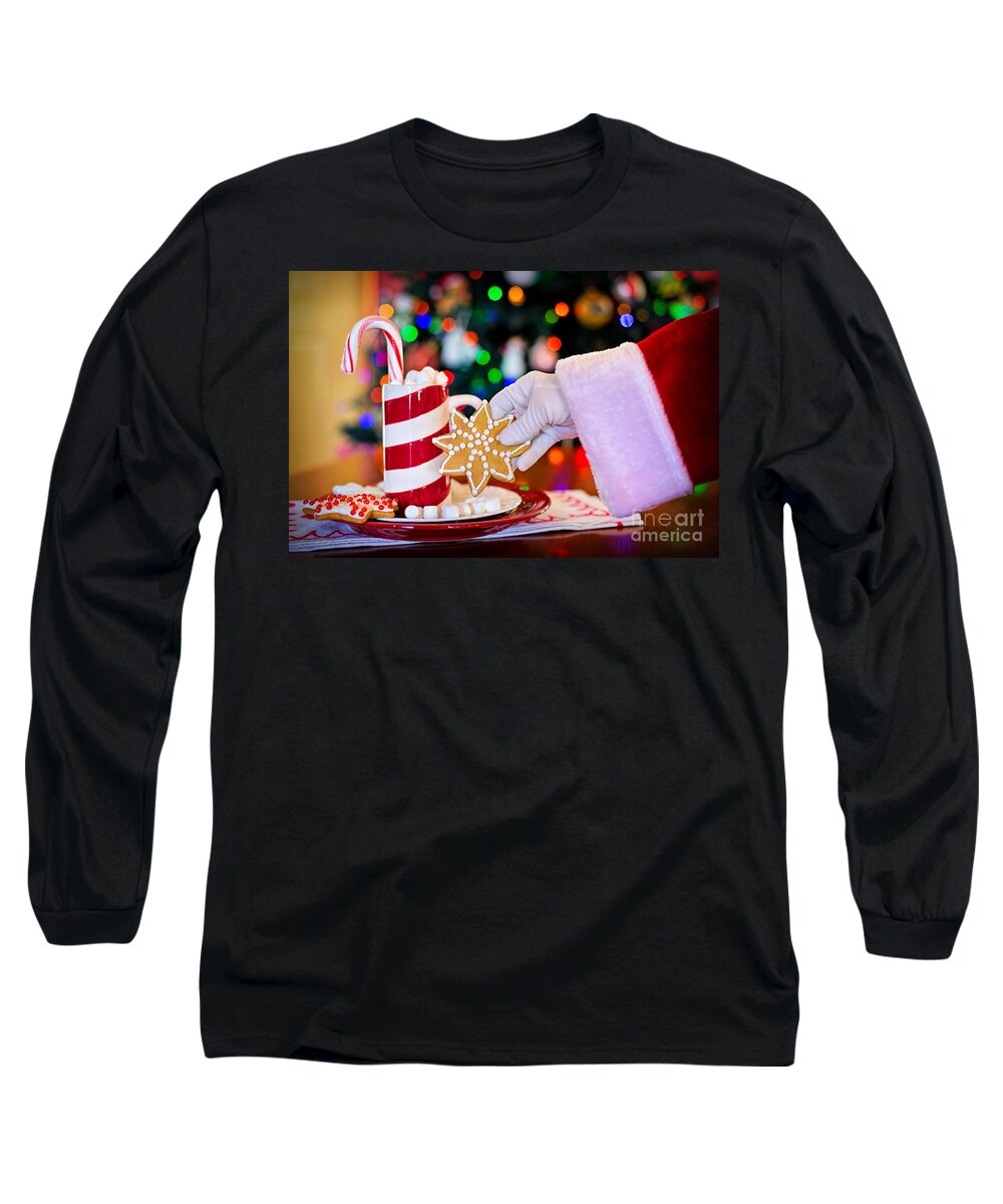Santa Claus Long Sleeve T-Shirt featuring the photograph Cookies for Santa by Alice Terrill