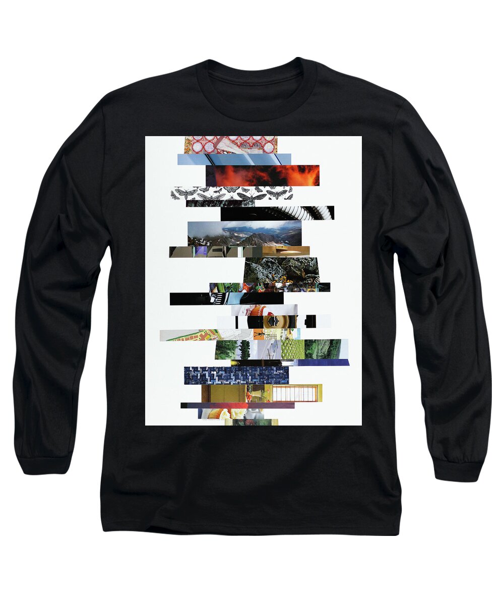 Collage Long Sleeve T-Shirt featuring the photograph Crosscut#120v by Robert Glover