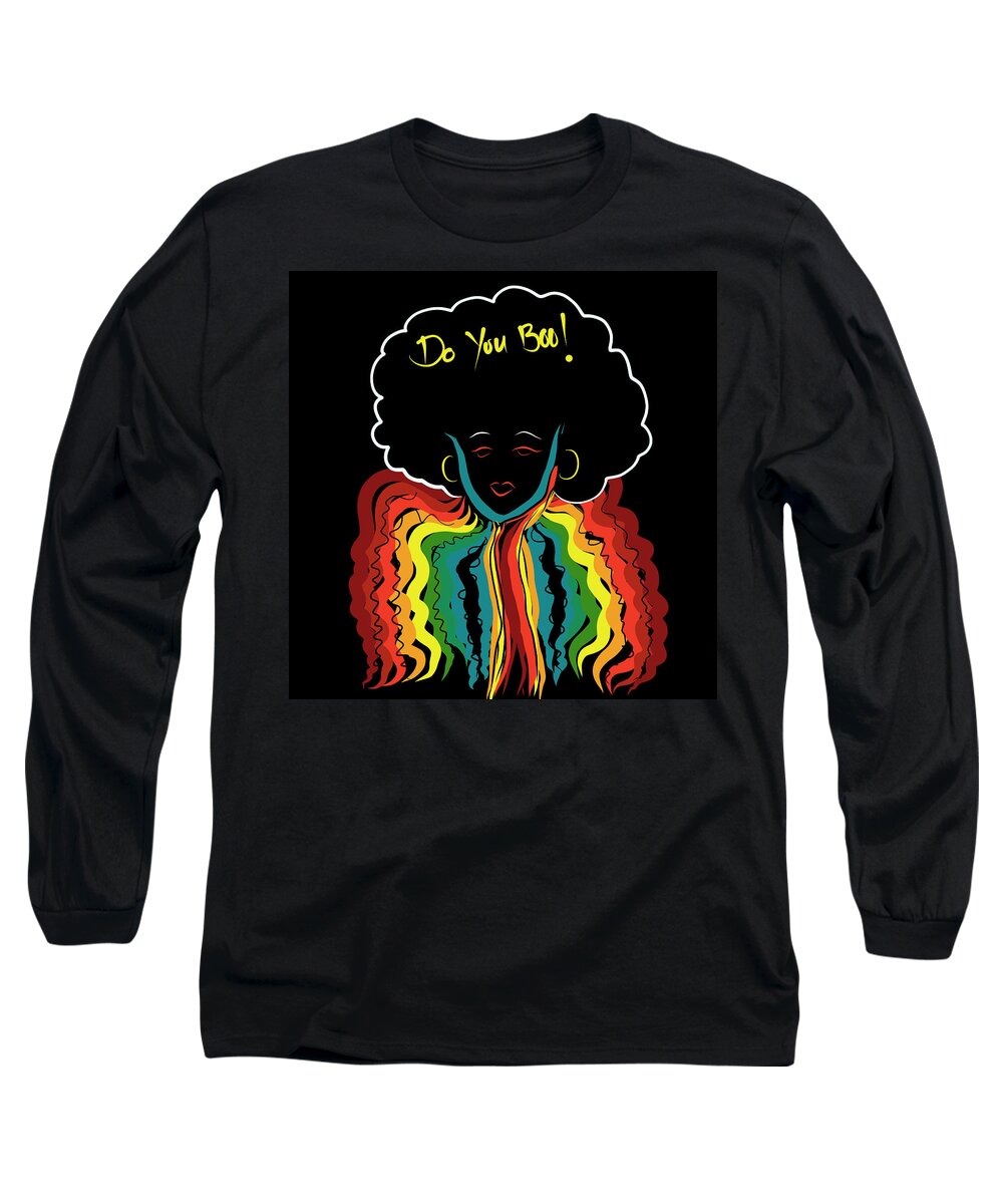 Gay Pride Long Sleeve T-Shirt featuring the digital art Do You Boo by Amber Lasche