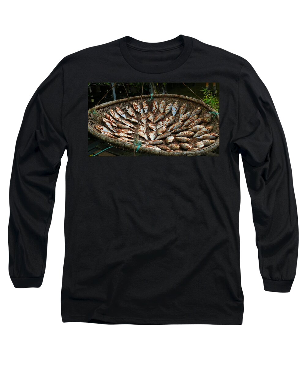 Dried Fish Long Sleeve T-Shirt featuring the photograph Dried fish by Robert Bociaga