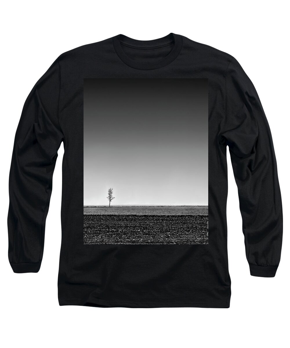 Earth Is Ready For Seeding - Graphics Of Spring Fields Long Sleeve T-Shirt featuring the photograph Earth Is Ready For Seeding - Graphics Of Spring Fields by Tatiana Bogracheva