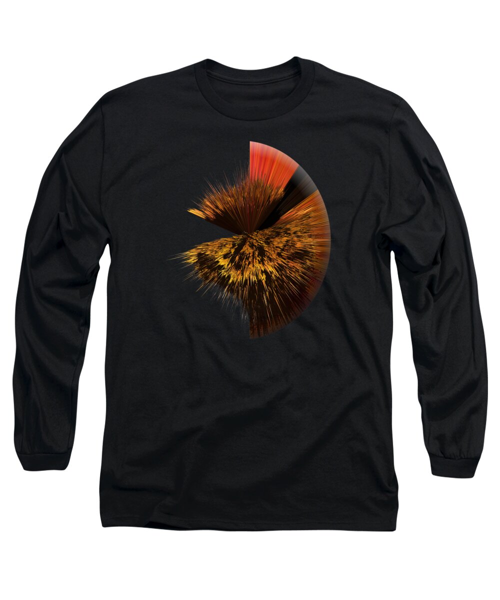 (c) Paul Davenport Long Sleeve T-Shirt featuring the painting Edge oil painting as a Spherical Depth Map b by Paul Davenport
