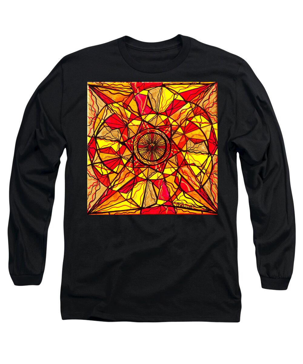 Empowerment Long Sleeve T-Shirt featuring the painting Empowerment by Teal Eye Print Store